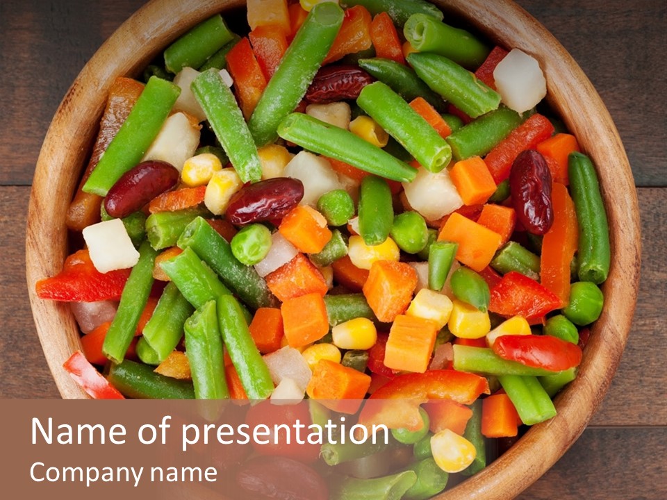 Vegetarian Dish Dieting PowerPoint Template