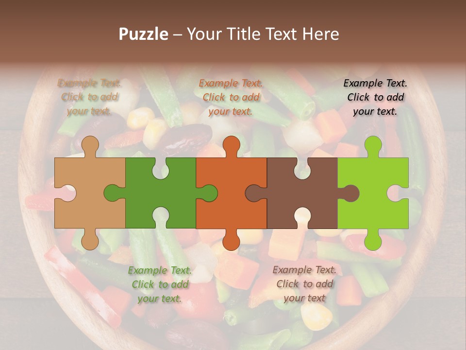 Vegetarian Dish Dieting PowerPoint Template