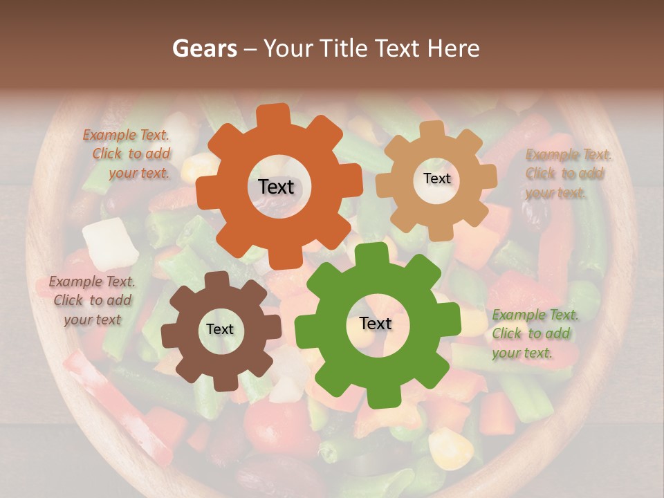 Vegetarian Dish Dieting PowerPoint Template