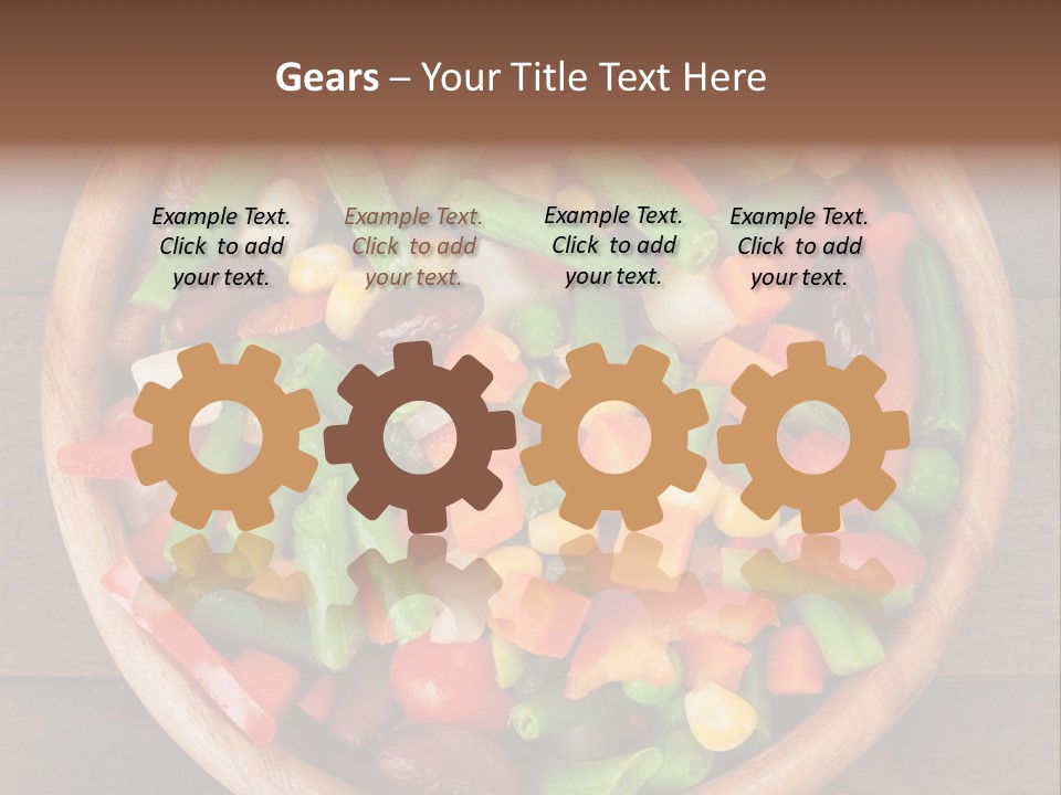 Vegetarian Dish Dieting PowerPoint Template