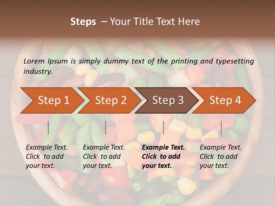 Vegetarian Dish Dieting PowerPoint Template
