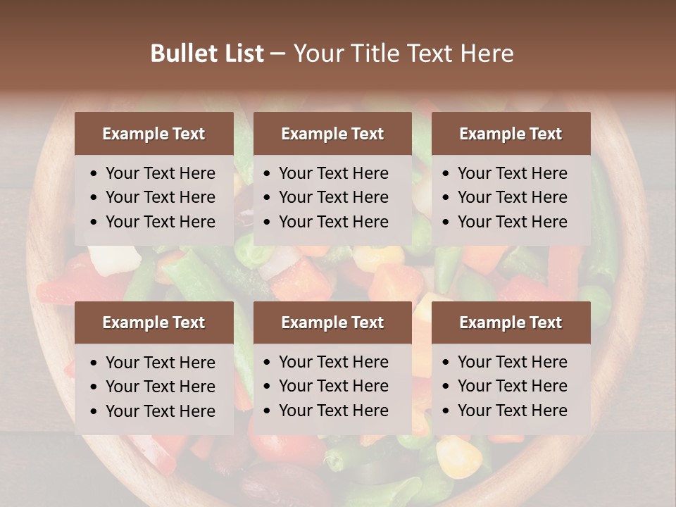 Vegetarian Dish Dieting PowerPoint Template