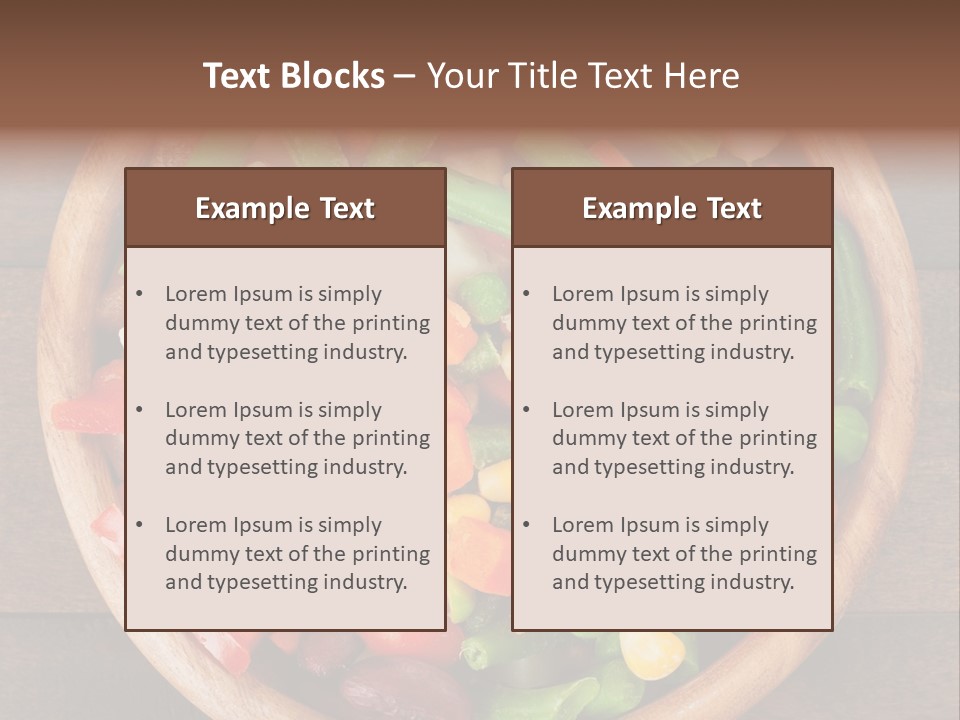 Vegetarian Dish Dieting PowerPoint Template
