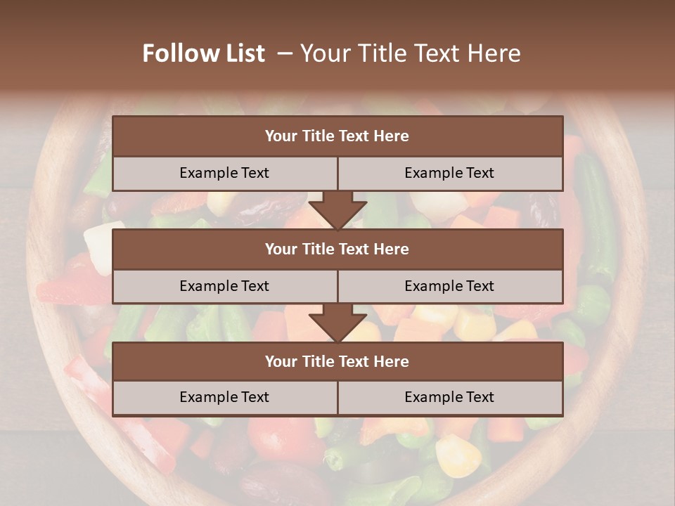 Vegetarian Dish Dieting PowerPoint Template