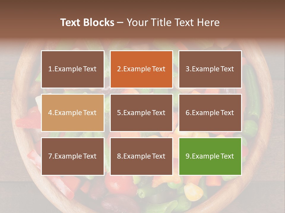 Vegetarian Dish Dieting PowerPoint Template