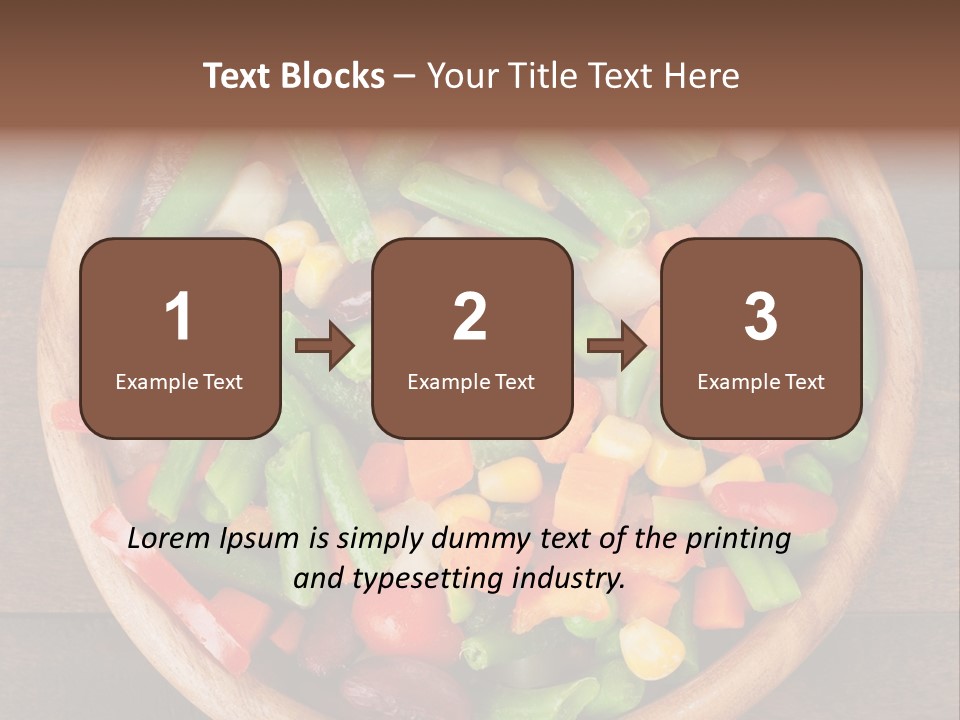 Vegetarian Dish Dieting PowerPoint Template