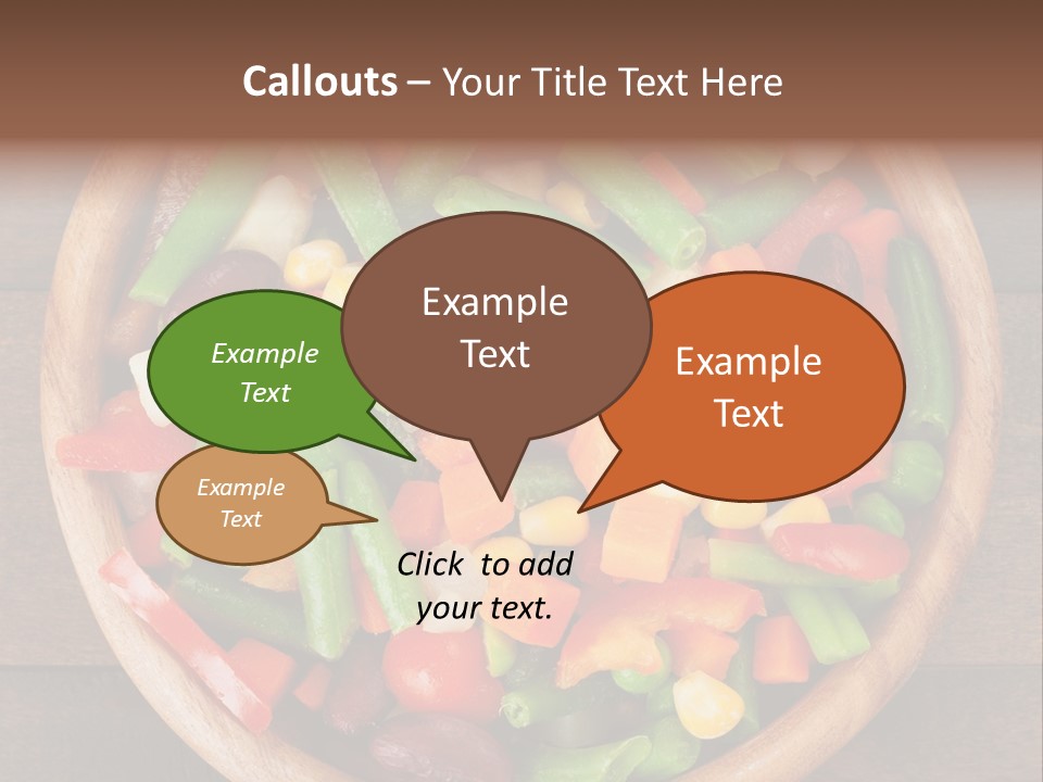Vegetarian Dish Dieting PowerPoint Template