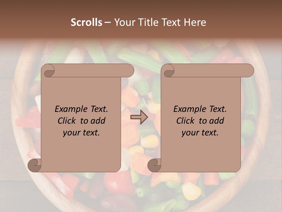 Vegetarian Dish Dieting PowerPoint Template