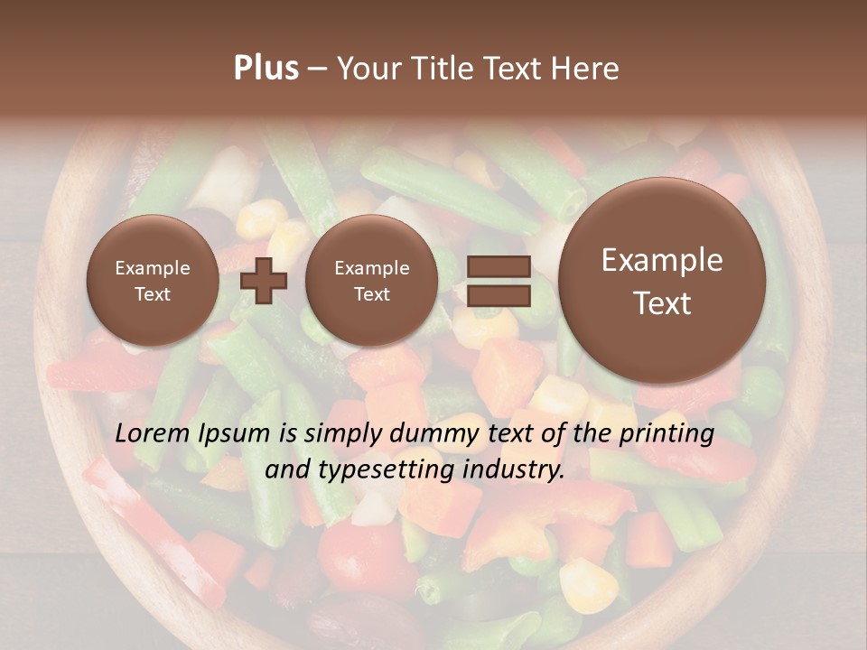 Vegetarian Dish Dieting PowerPoint Template