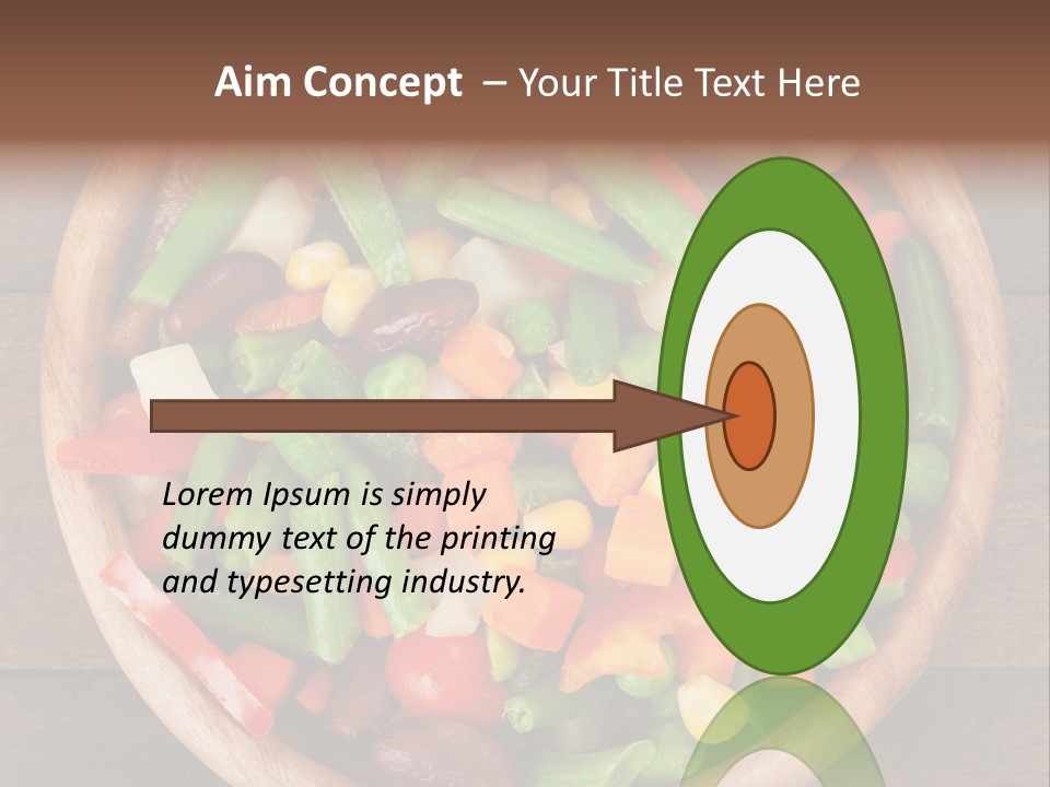 Vegetarian Dish Dieting PowerPoint Template