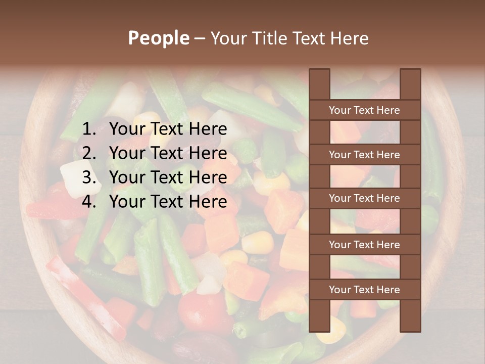 Vegetarian Dish Dieting PowerPoint Template