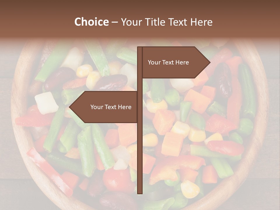 Vegetarian Dish Dieting PowerPoint Template