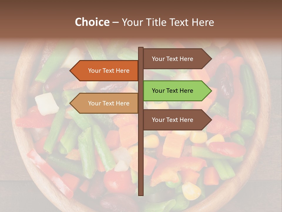 Vegetarian Dish Dieting PowerPoint Template
