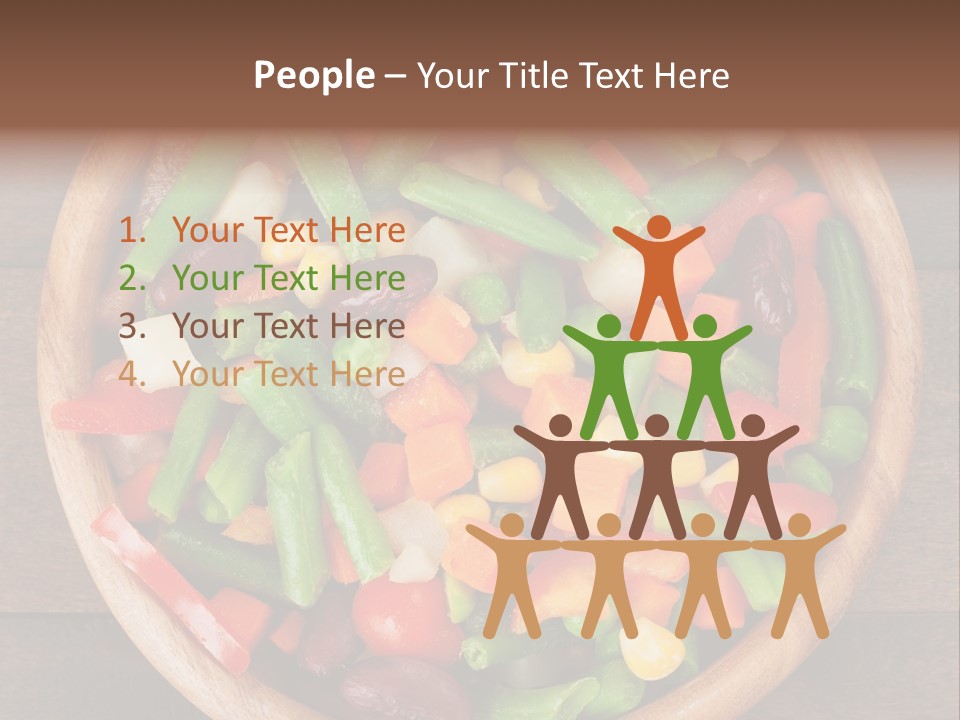 Vegetarian Dish Dieting PowerPoint Template