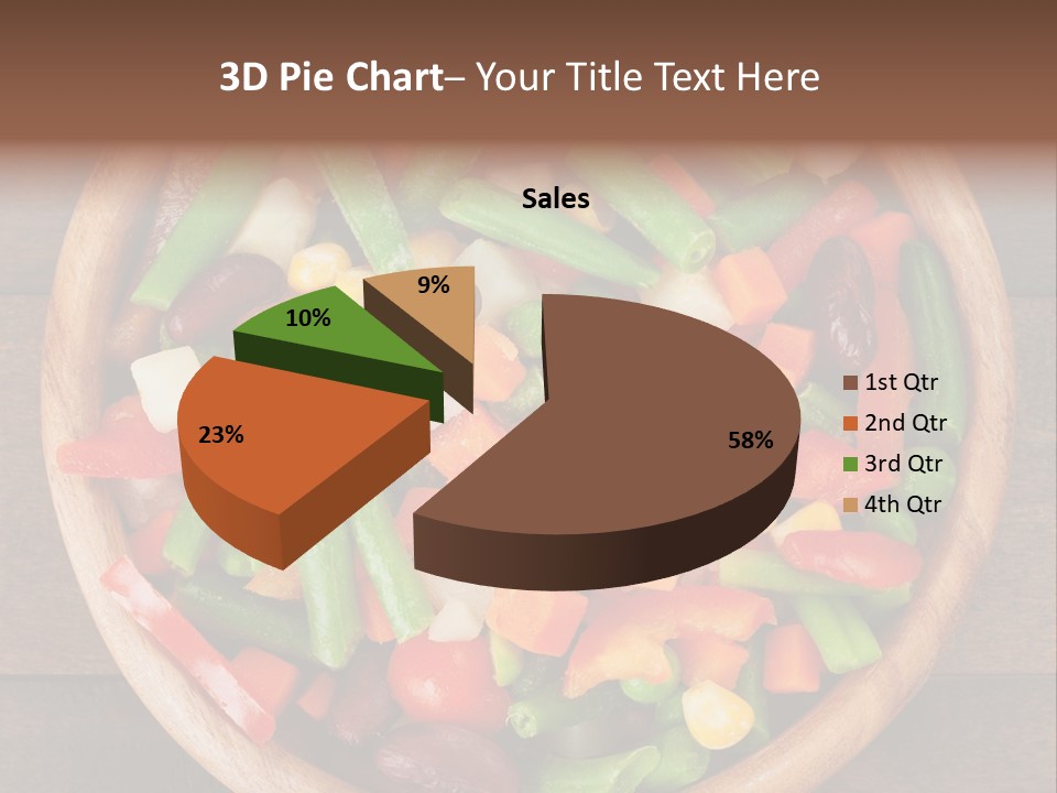 Vegetarian Dish Dieting PowerPoint Template