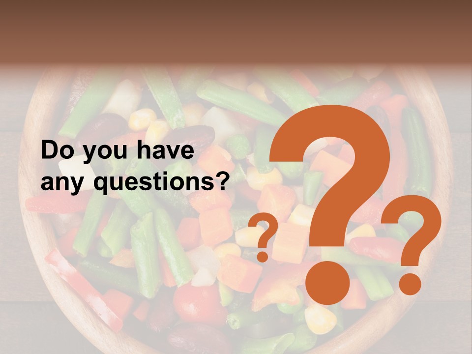 Vegetarian Dish Dieting PowerPoint Template