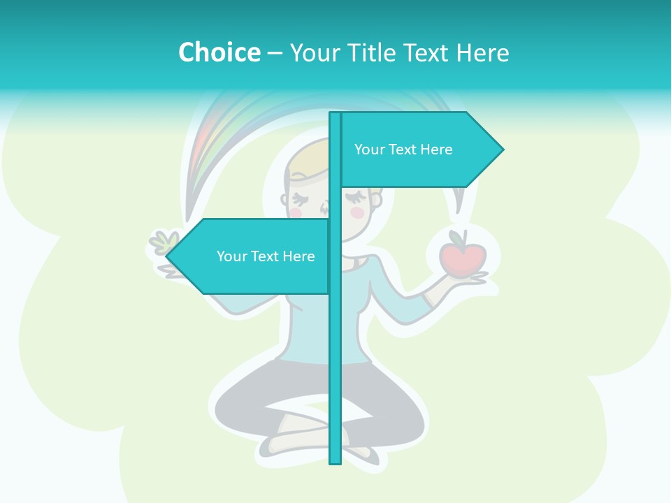 Positive Nature Icon PowerPoint Template