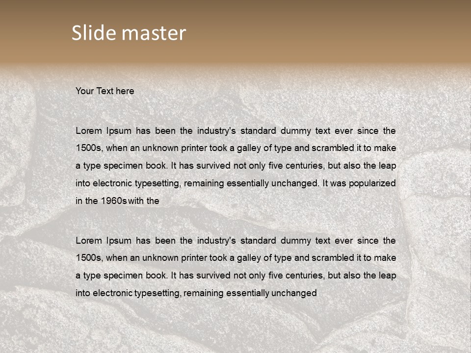 Empty Closeup Grunge PowerPoint Template