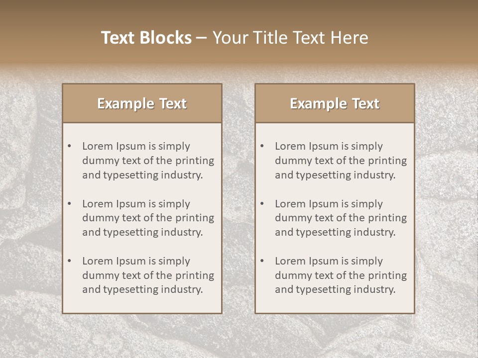 Empty Closeup Grunge PowerPoint Template