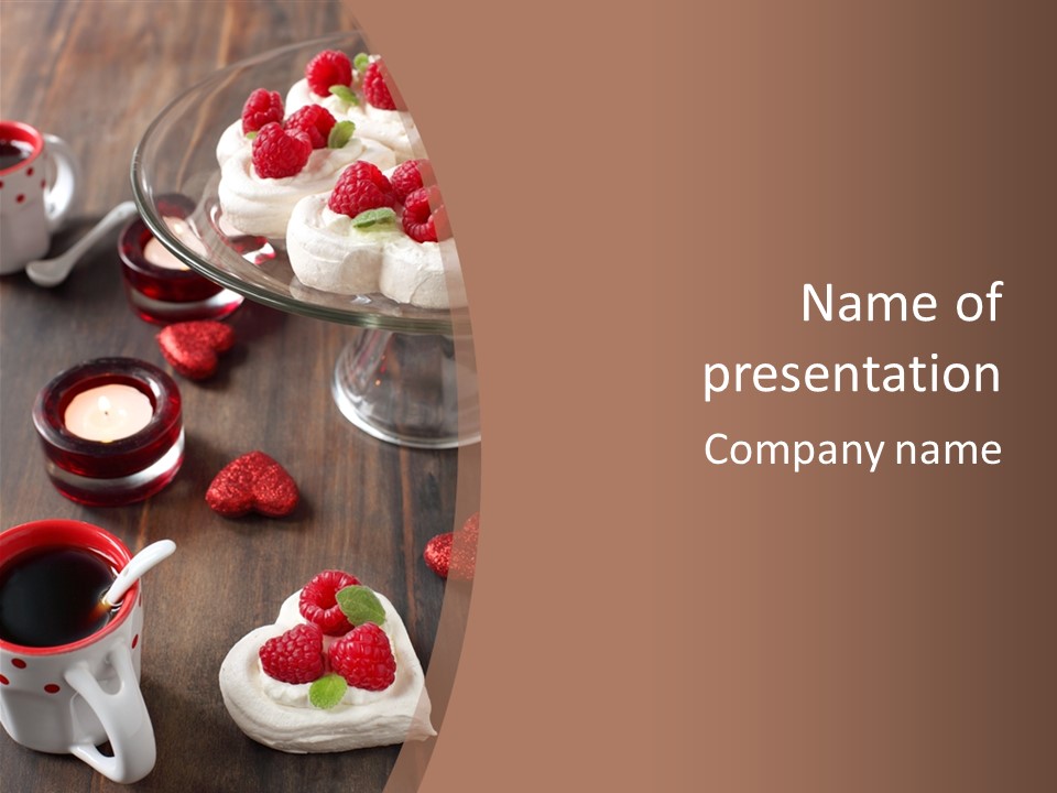 Rich Strawberry Calories PowerPoint Template