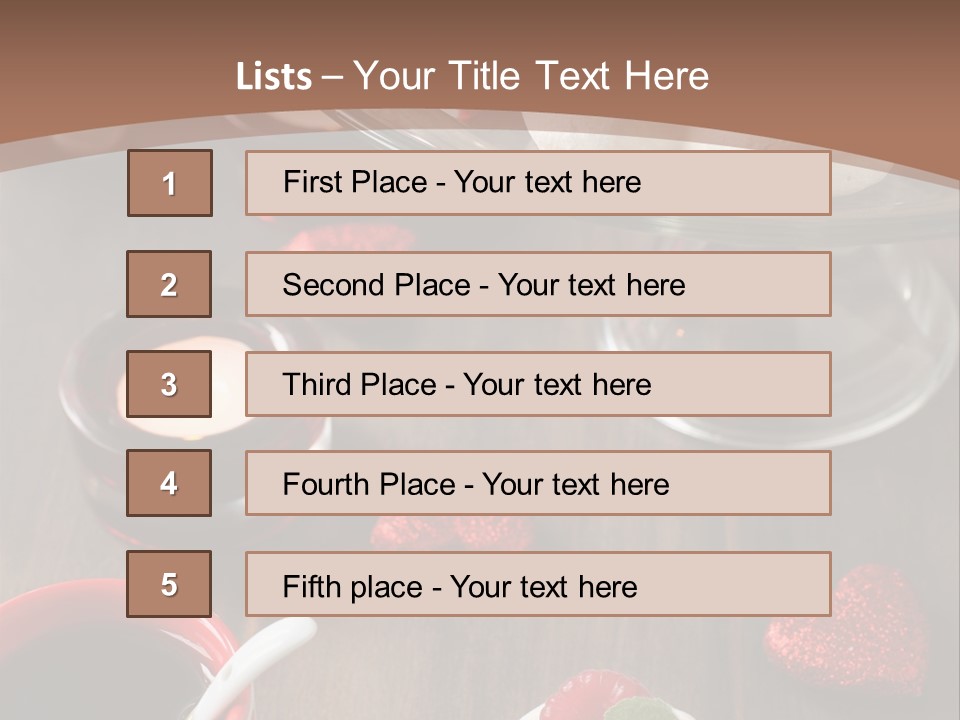 Rich Strawberry Calories PowerPoint Template