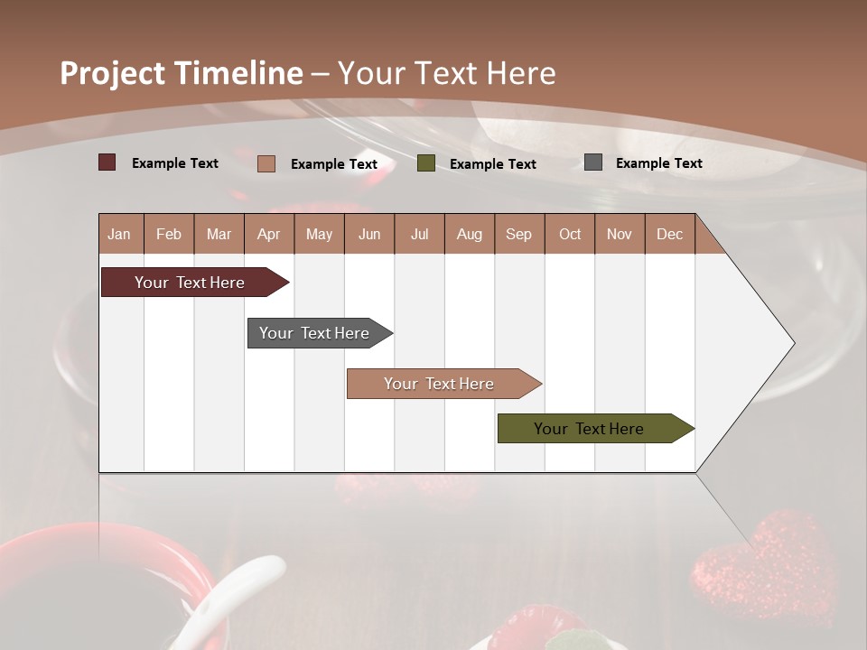 Rich Strawberry Calories PowerPoint Template