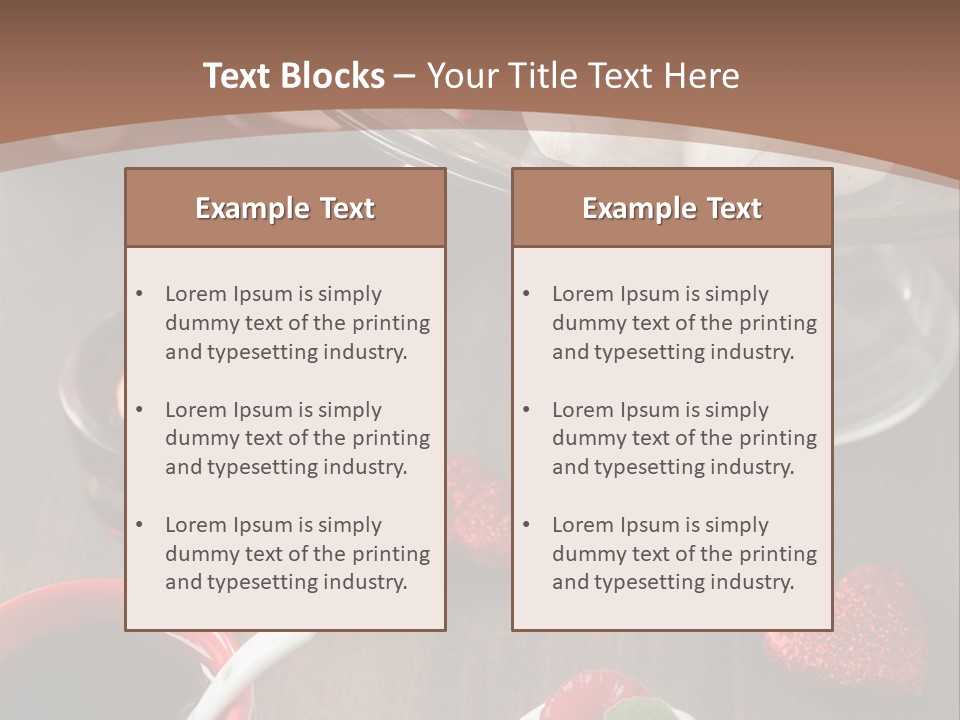 Rich Strawberry Calories PowerPoint Template