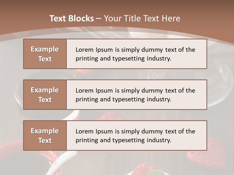 Rich Strawberry Calories PowerPoint Template