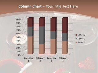 Rich Strawberry Calories PowerPoint Template