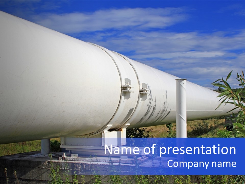 Conduit Fuel Delivering PowerPoint Template