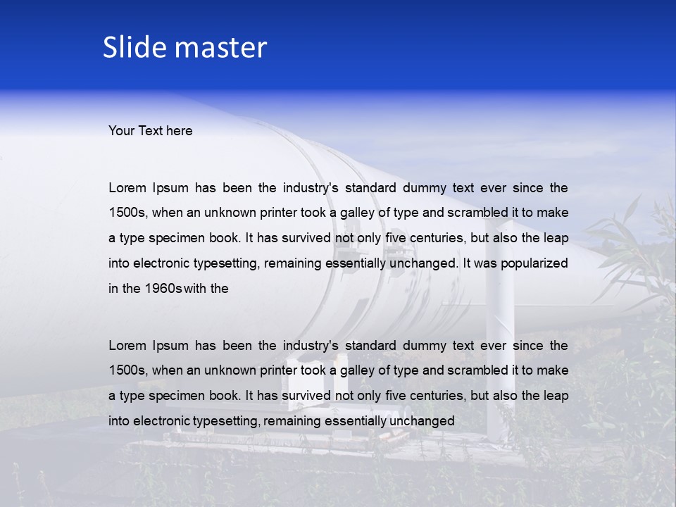 Conduit Fuel Delivering PowerPoint Template