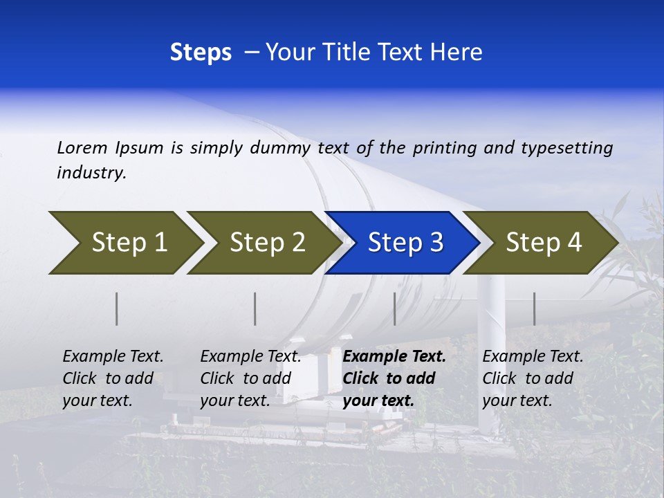 Conduit Fuel Delivering PowerPoint Template