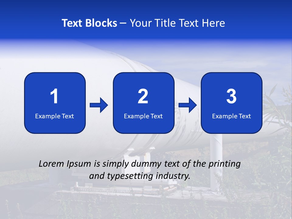 Conduit Fuel Delivering PowerPoint Template