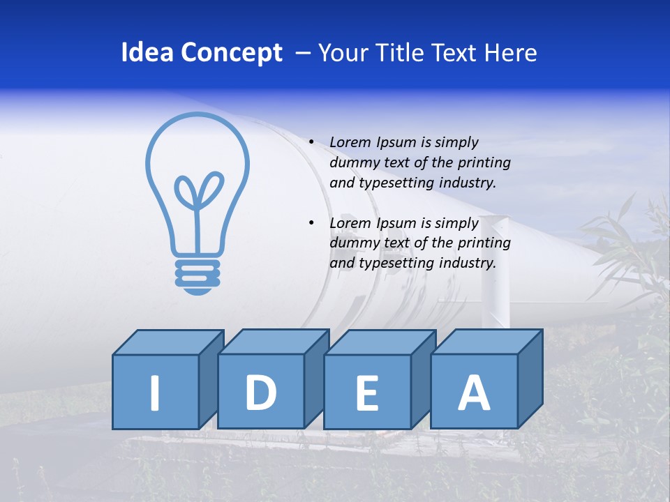 Conduit Fuel Delivering PowerPoint Template