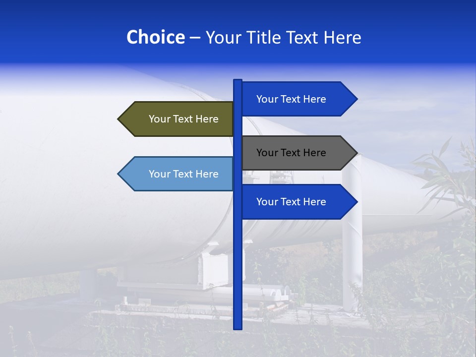 Conduit Fuel Delivering PowerPoint Template