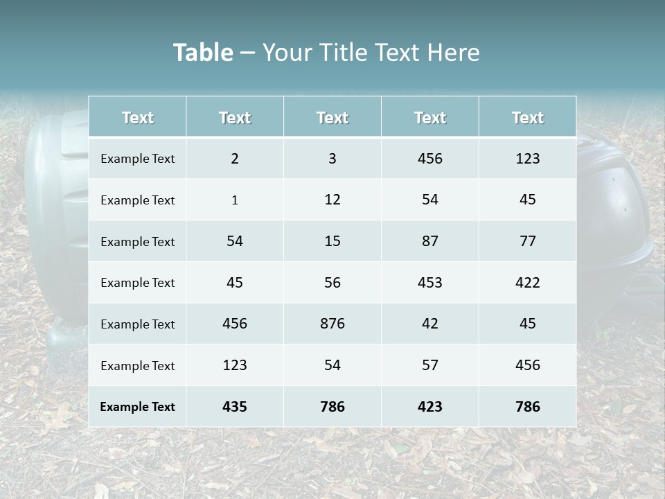 Two Trash Cans Sitting On The Ground In The Woods PowerPoint Template