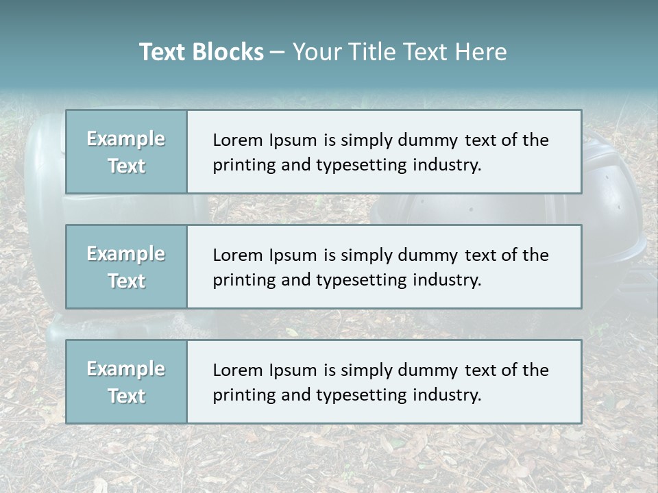 Two Trash Cans Sitting On The Ground In The Woods PowerPoint Template