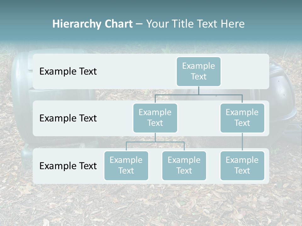 Two Trash Cans Sitting On The Ground In The Woods PowerPoint Template