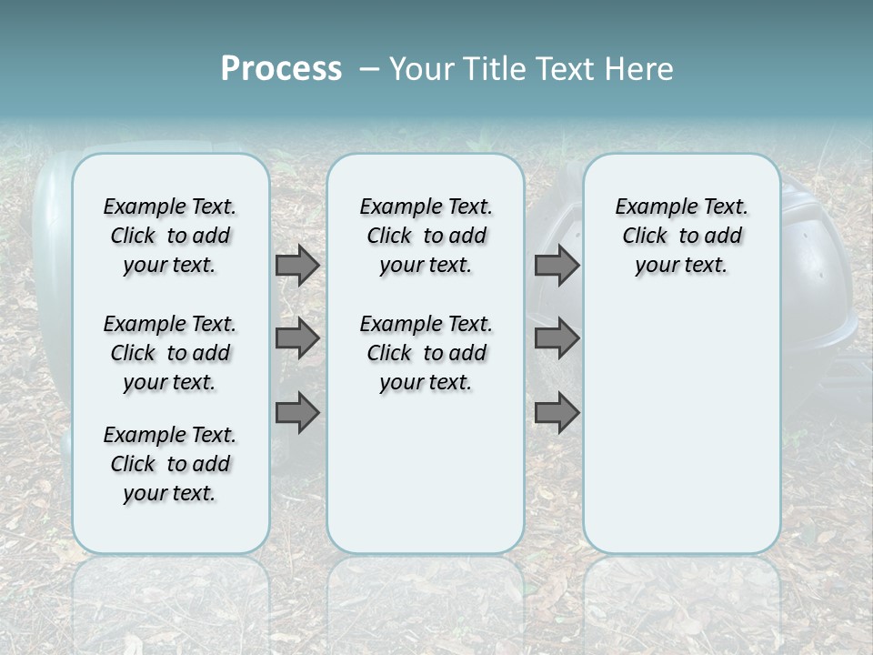 Two Trash Cans Sitting On The Ground In The Woods PowerPoint Template