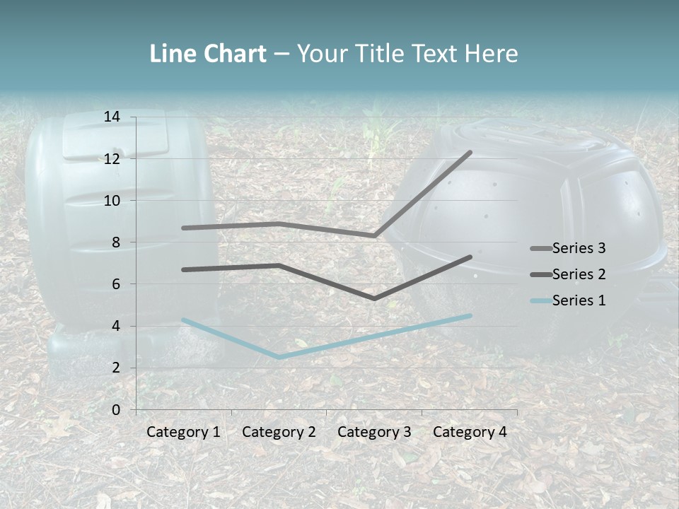 Two Trash Cans Sitting On The Ground In The Woods PowerPoint Template