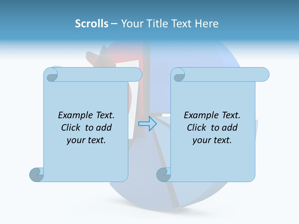 A Blue And Red Arrow Hitting A Red And White Target PowerPoint Template
