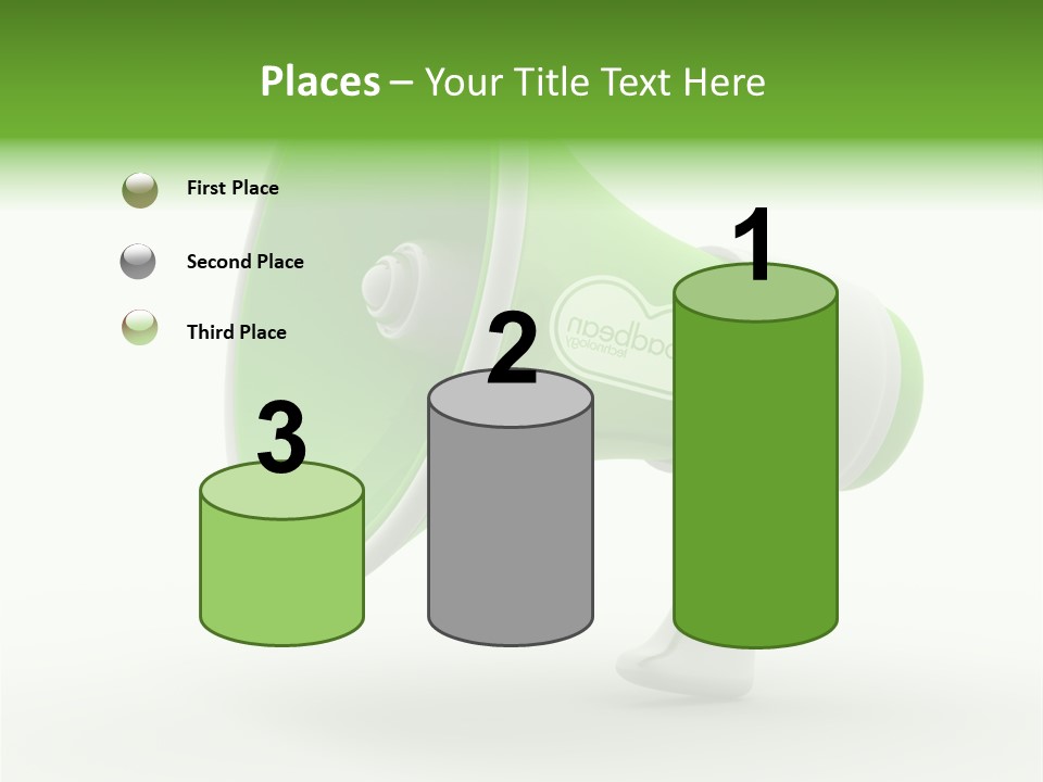 Megaphone Retro Metaphor PowerPoint Template