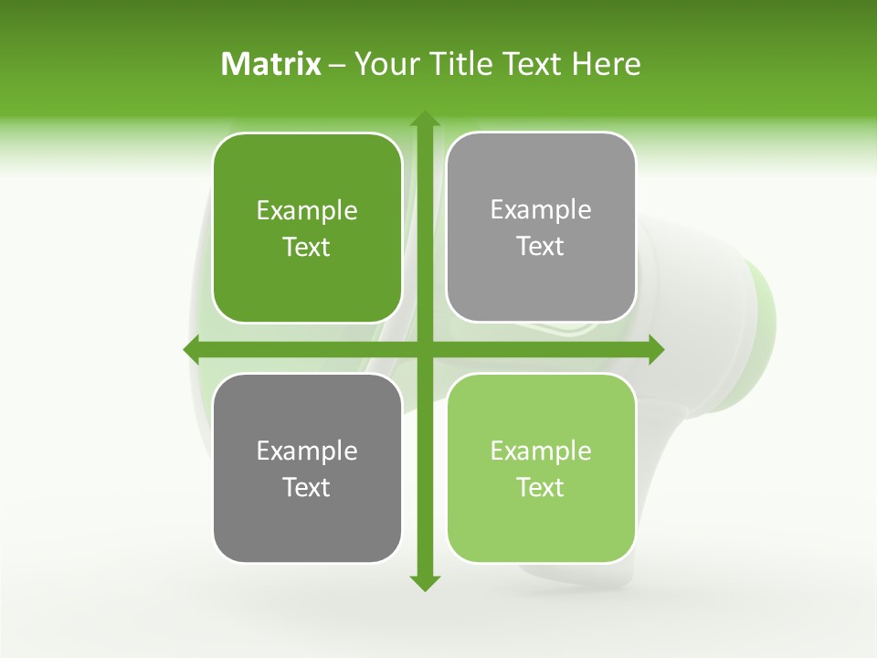 Megaphone Retro Metaphor PowerPoint Template