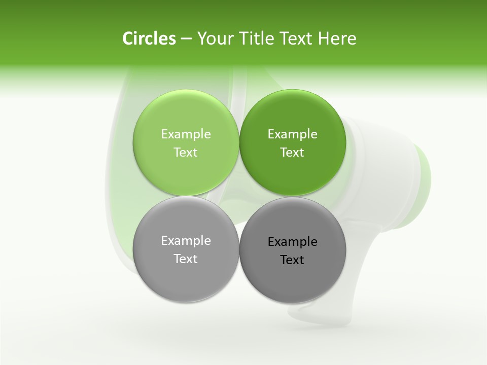 Megaphone Retro Metaphor PowerPoint Template