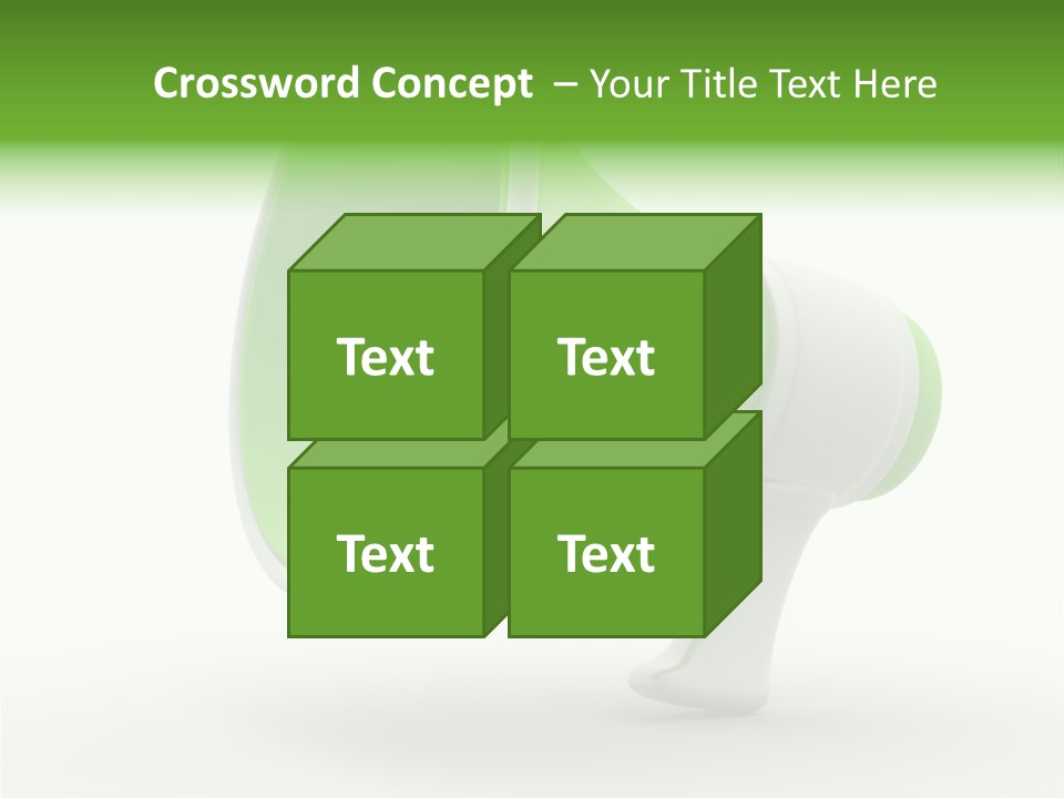 Megaphone Retro Metaphor PowerPoint Template