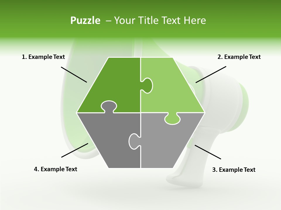 Megaphone Retro Metaphor PowerPoint Template