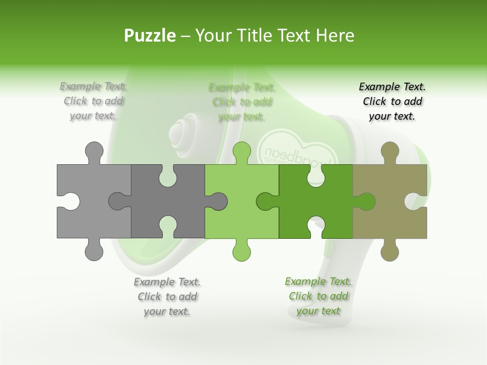 Megaphone Retro Metaphor PowerPoint Template