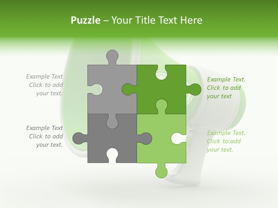 Megaphone Retro Metaphor PowerPoint Template