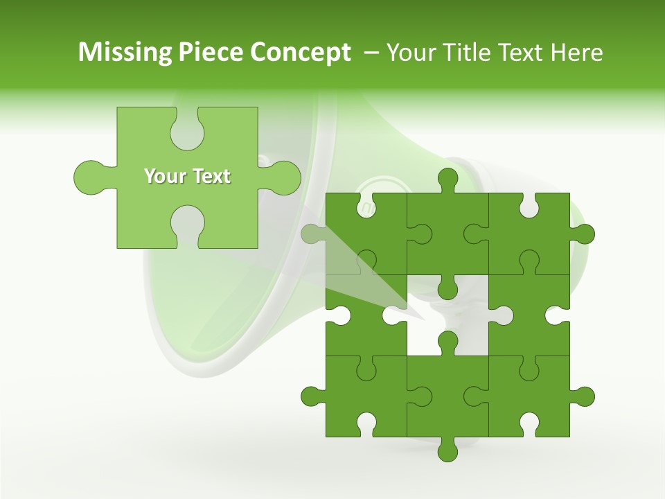 Megaphone Retro Metaphor PowerPoint Template