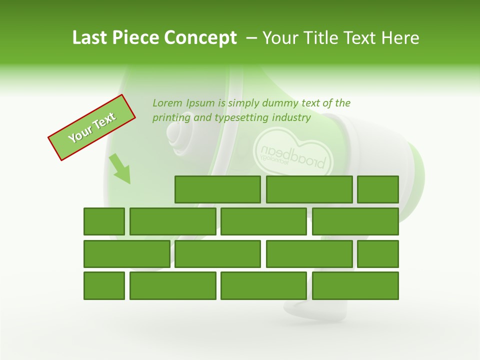 Megaphone Retro Metaphor PowerPoint Template